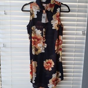 Philosophy Long Floral Blouse